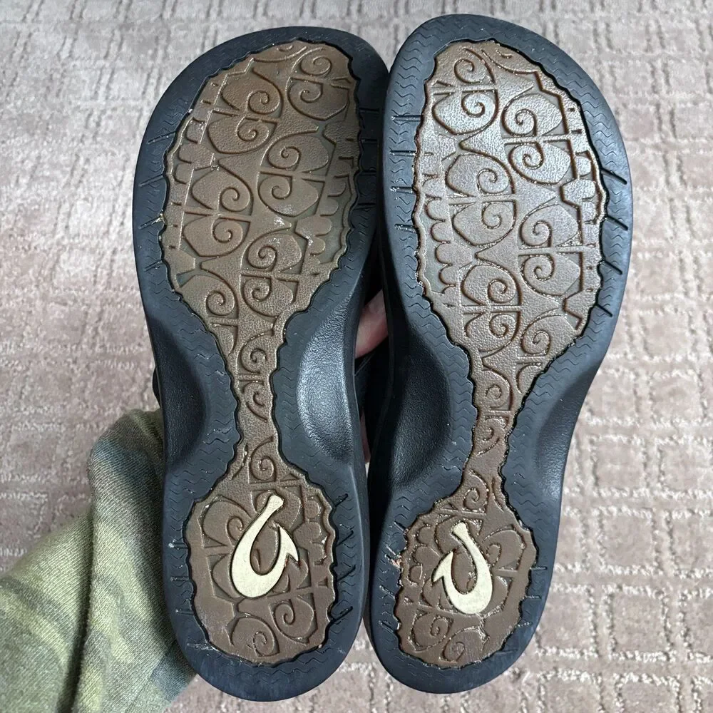 OluKai Ohana Flip Flop Sandals Women's 9.5 Travel Beach Comfort Walking Thong - Picture 4 of 5